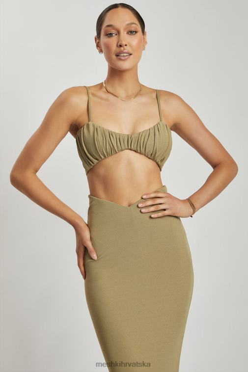 Meshki jordan naboran prednji dio v prednji vrh XH4NH1206 odjeća zelena