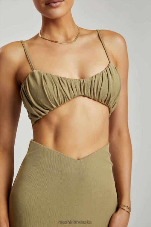 Meshki jordan naboran prednji dio v prednji vrh XH4NH1206 odjeća zelena