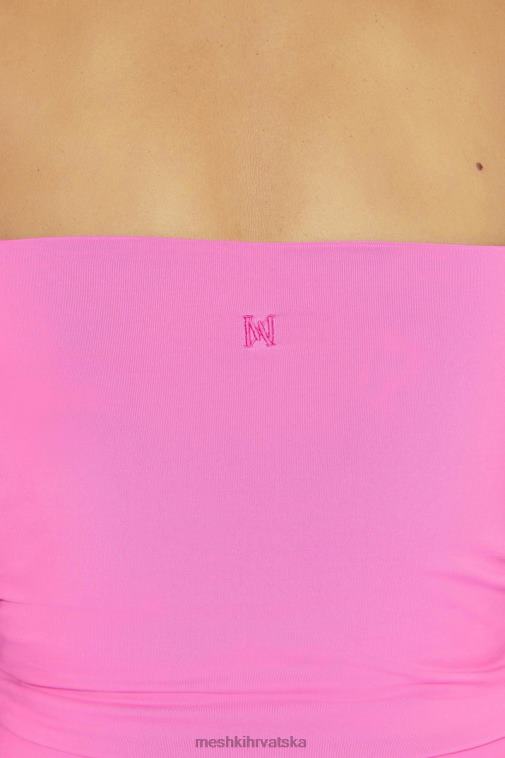 Meshki kaitlyn draga majica s tankim naramenicama XH4NH977 odjeća žvakaća guma ružičasta