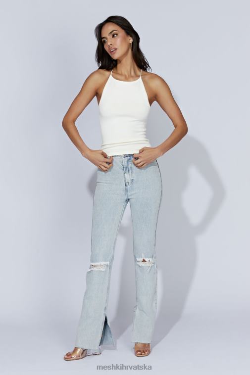 Meshki kelly duga linija vrh XH4NH1061 odjeća prljavo bijelo