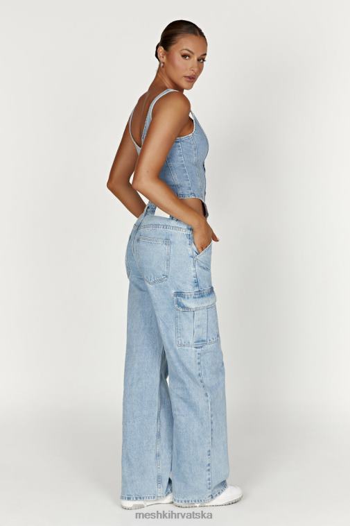 Meshki leilani korzet traper top XH4NH761 odjeća srednje plava