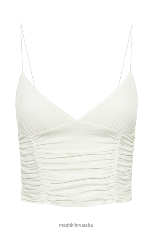 Meshki majica lillian nabrani gornji dio XH4NH838 odjeća bijela