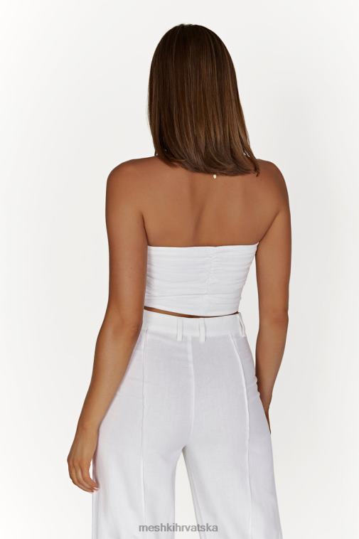 Meshki mckenna gornji dio od skupljenog platna XH4NH1015 odjeća bijela