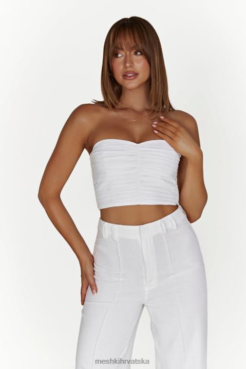 Meshki mckenna gornji dio od skupljenog platna XH4NH1015 odjeća bijela