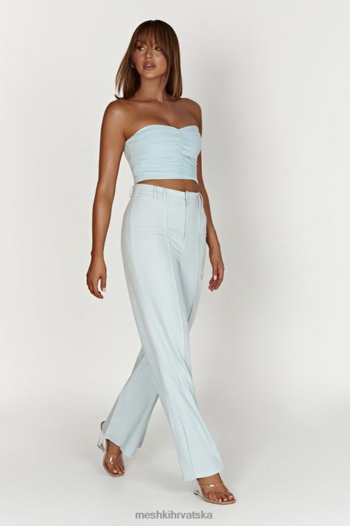 Meshki mckenna gornji dio od skupljenog platna XH4NH1044 odjeća puder plava