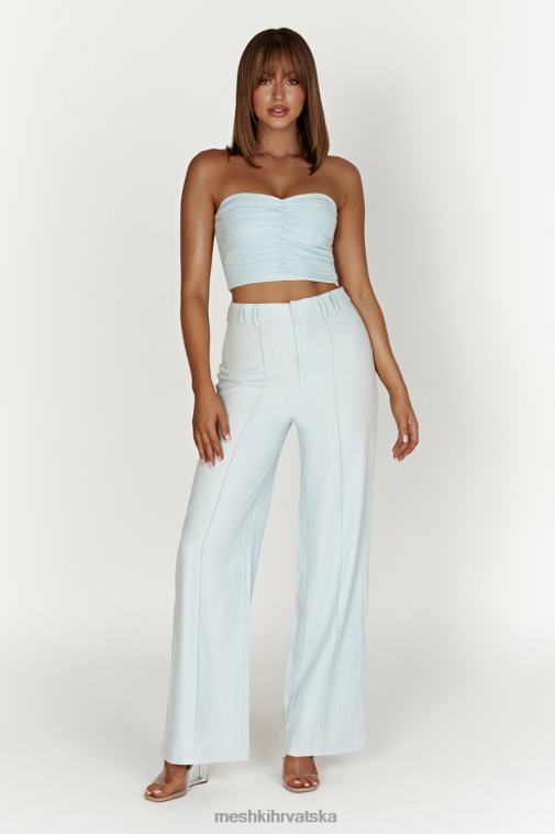 Meshki mckenna gornji dio od skupljenog platna XH4NH1044 odjeća puder plava