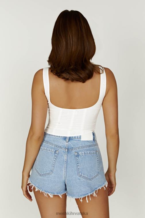 Meshki melanie pamučni engleski top XH4NH766 odjeća bijela