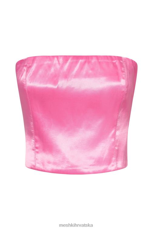 Meshki monique satenski tuba top XH4NH1025 odjeća žvakaća guma ružičasta