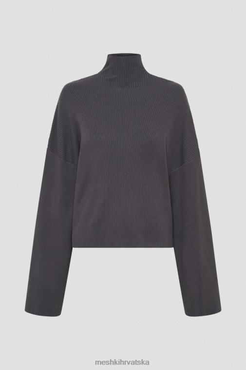 Meshki winona pleteni gornji dio dolčevite XH4NH905 odjeća drveni ugljen