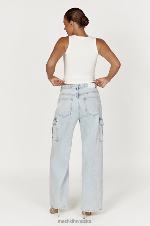 Meshki zanna rebrasta majica bez rukava XH4NH863 odjeća bijela