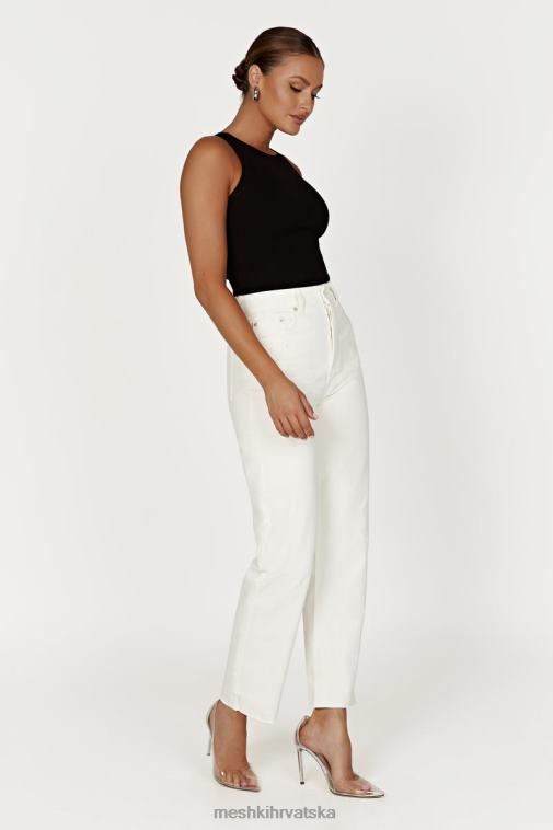 Meshki zanna rebrasta majica bez rukava XH4NH908 odjeća crno