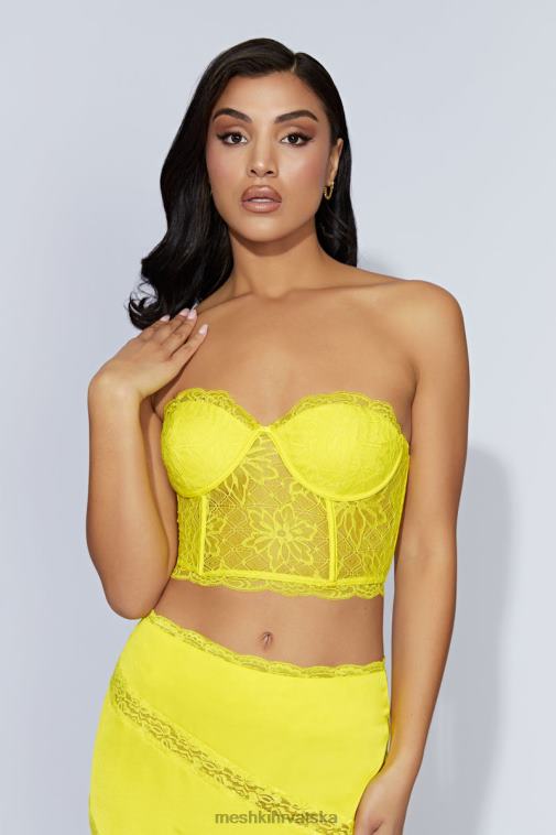 Meshki alessandra čipkasti korzet XH4NH1071 odjeća svježe zelene