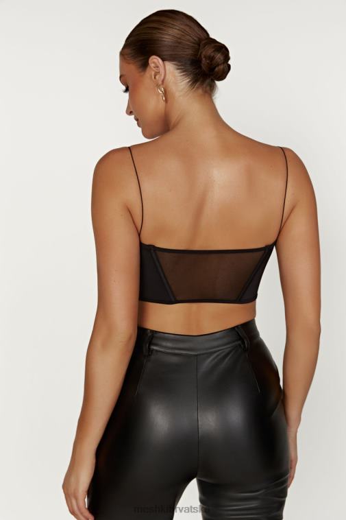 Meshki jada mrežasti korzet poprsje XH4NH993 odjeća crno