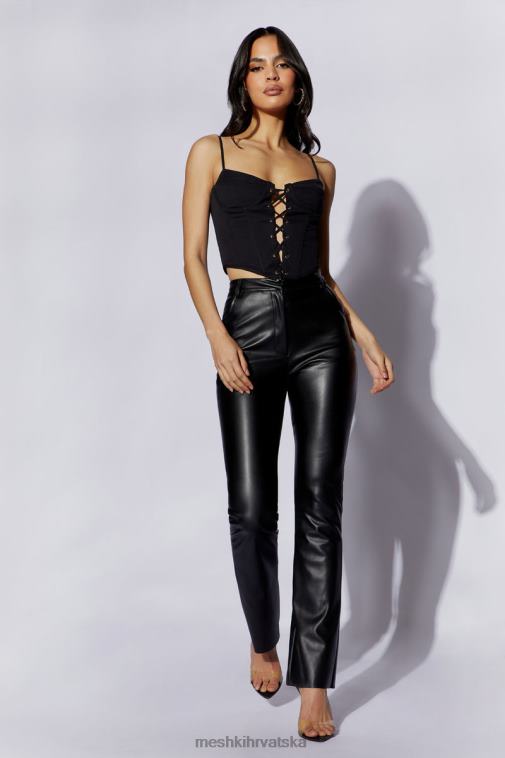 Meshki janice gornji dio korzeta s parangalom XH4NH1051 odjeća crno