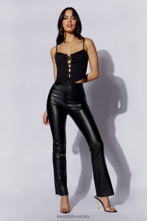 Meshki janice gornji dio korzeta s parangalom XH4NH1051 odjeća crno