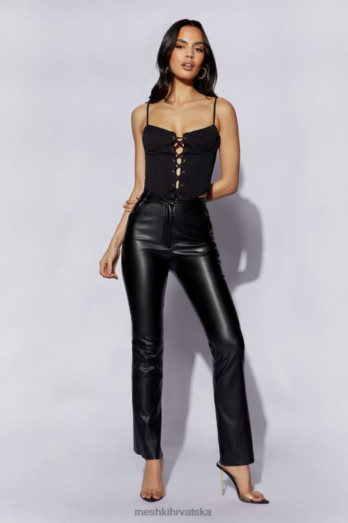 Meshki janice gornji dio korzeta s parangalom XH4NH1051 odjeća crno