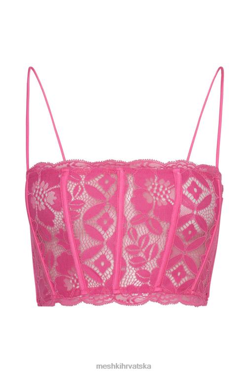 Meshki steznik od čipke s bellamyjevom školjkom XH4NH1019 odjeća žvakaća guma ružičasta