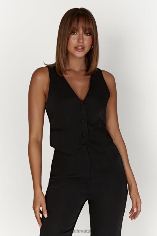 Meshki blair krep kaput oko struka XH4NH878 odjeća crno