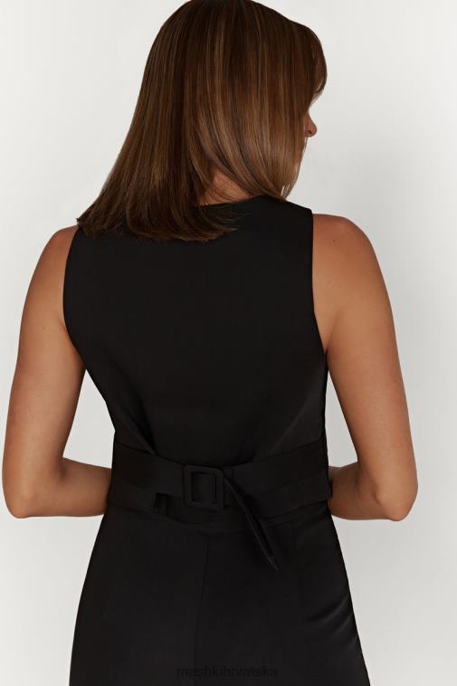 Meshki blair krep kaput oko struka XH4NH878 odjeća crno