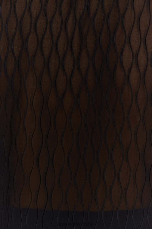 Meshki karla oversized košulja s valovima XH4NH1221 odjeća crno