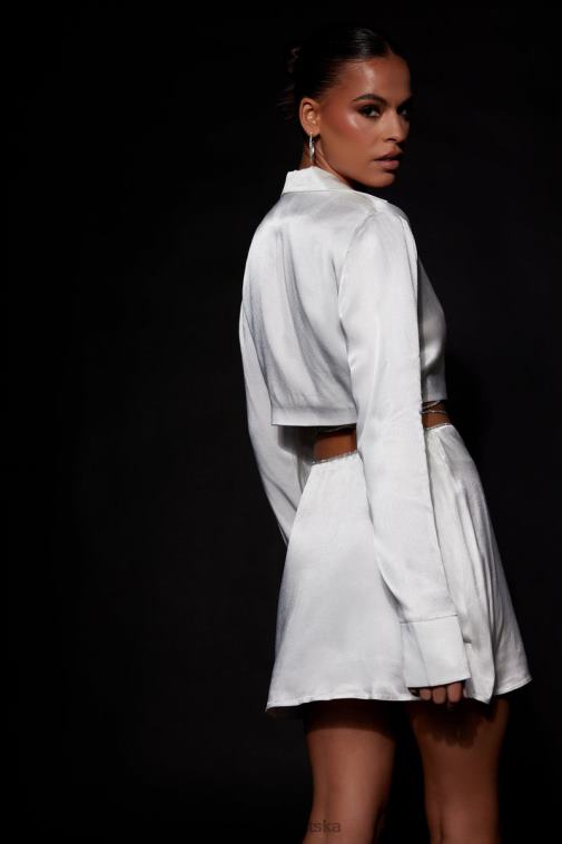 Meshki talulah diamante košulja od užeta XH4NH1034 odjeća bijela