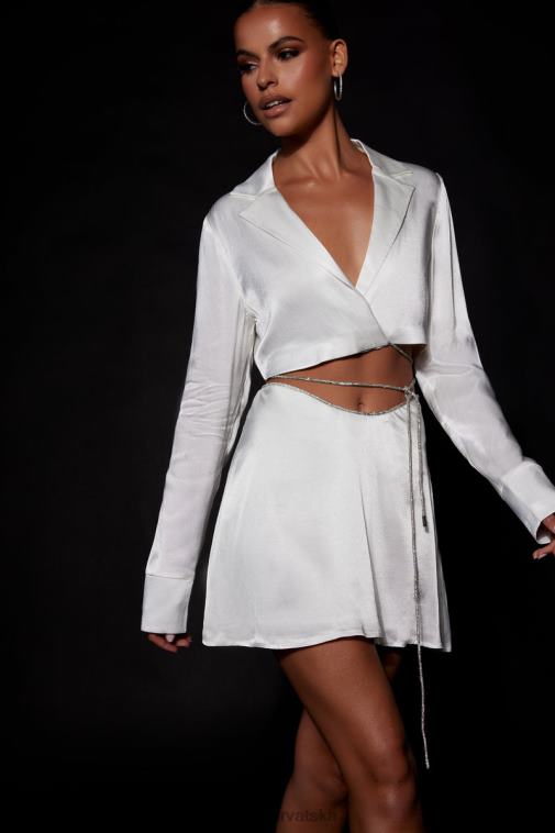 Meshki talulah diamante košulja od užeta XH4NH1034 odjeća bijela