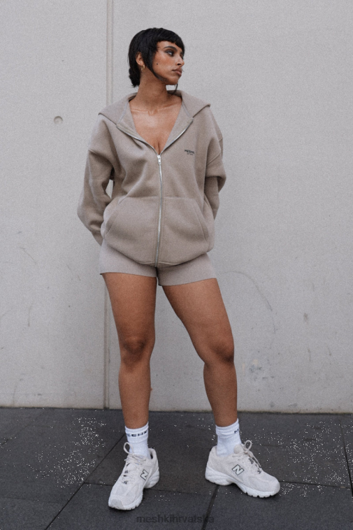 Meshki corrie majica s patentnim zatvaračem XH4NH930 odjeća cement