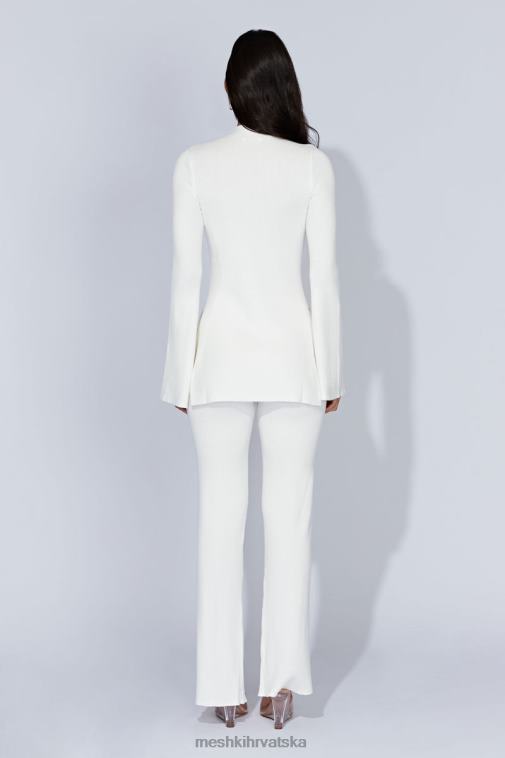 Meshki jovie preveliki pleteni džemper XH4NH852 odjeća prljavo bijelo