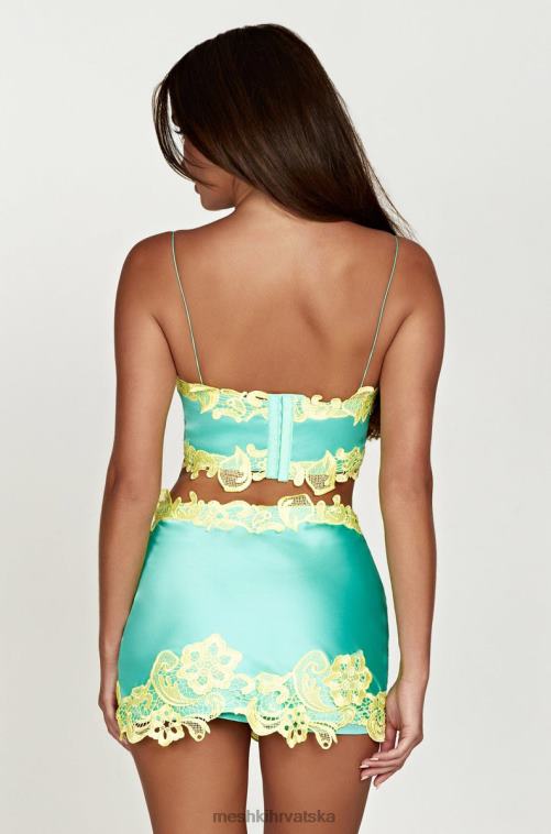 Meshki anika micro crop top s čipkom XH4NH957 odjeća metvica