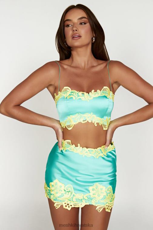 Meshki anika micro crop top s čipkom XH4NH957 odjeća metvica