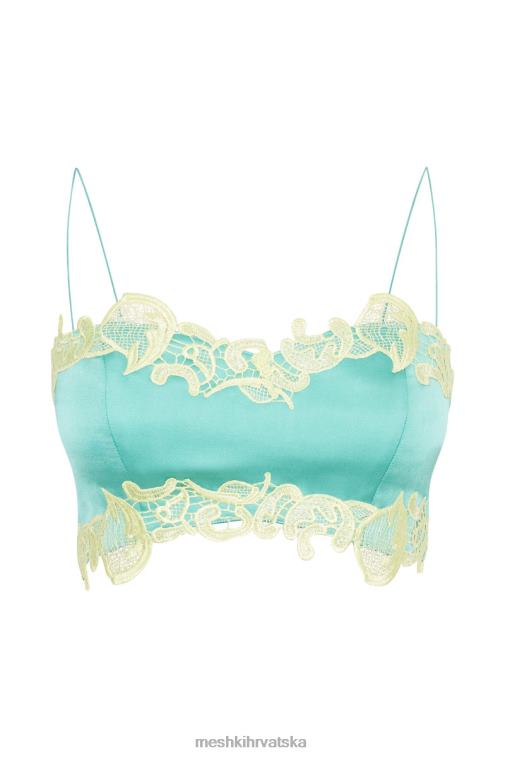 Meshki anika micro crop top s čipkom XH4NH957 odjeća metvica