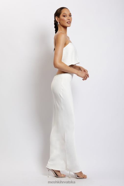 Meshki dayana kratki top ravnog kroja XH4NH1125 odjeća bijela