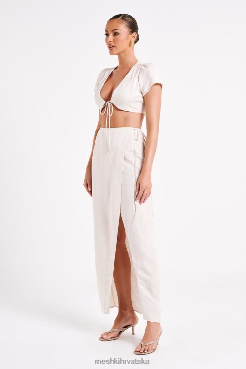 Meshki fatima crop top od lana XH4NH755 odjeća prirodni