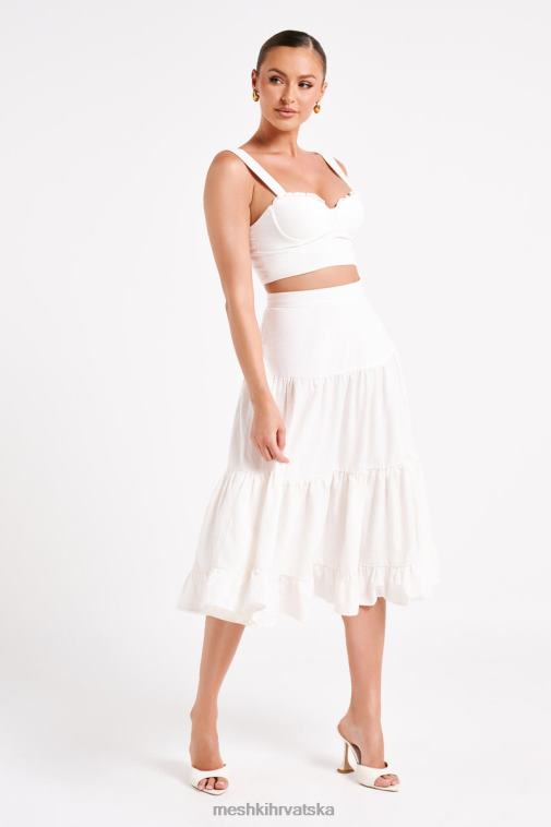 Meshki hilaria kratka majica od lana XH4NH757 odjeća bijela