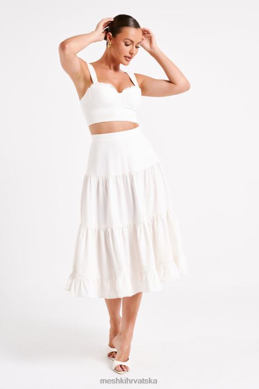 Meshki hilaria kratka majica od lana XH4NH757 odjeća bijela