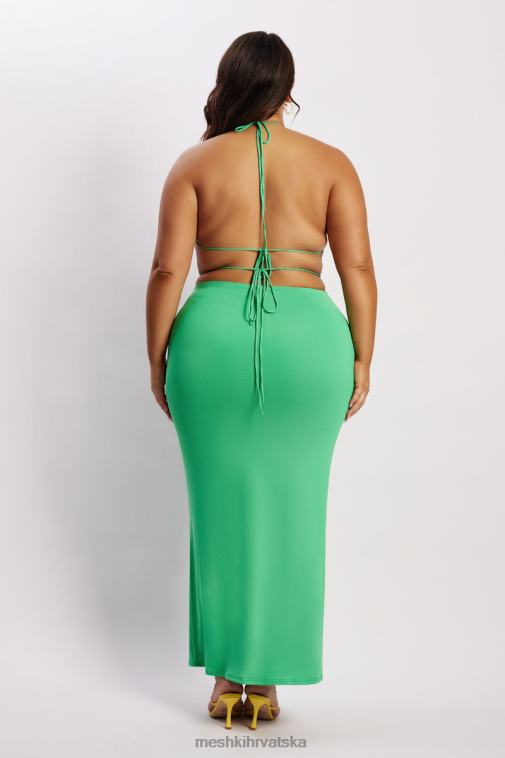 Meshki jantarna majica s naborima XH4NH1200 odjeća zelena