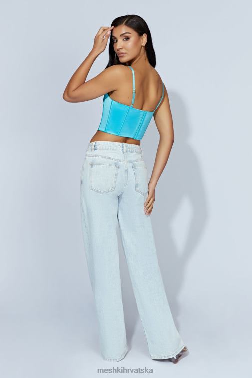 Meshki kratke majice od jezerske čipke XH4NH1048 odjeća akvamarin