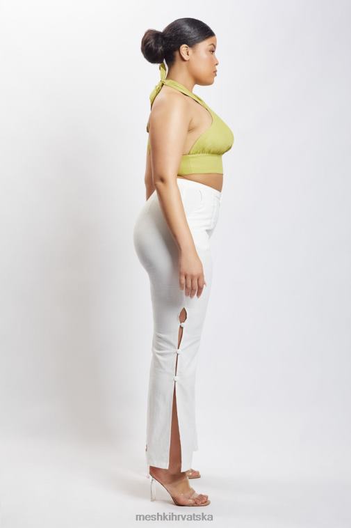 Meshki pajper halter neck laneni kratki top XH4NH1128 odjeća jabuka