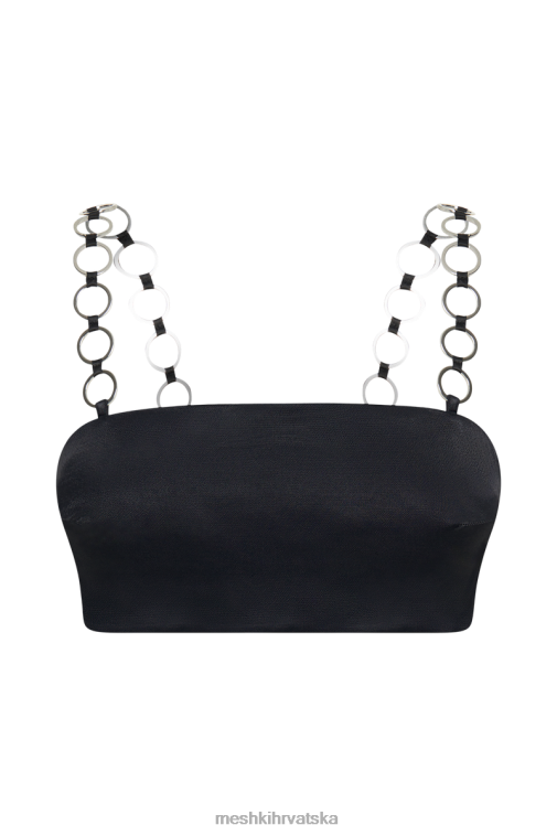 Meshki pyper ring crop top XH4NH1212 odjeća crno