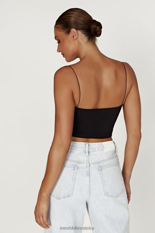 Meshki yvonne cami kratki top XH4NH939 odjeća crno