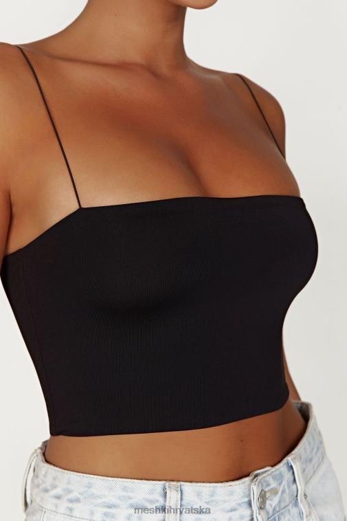 Meshki yvonne cami kratki top XH4NH939 odjeća crno