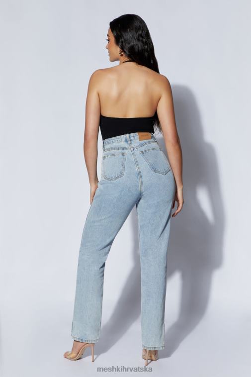 Meshki arden rebrasti bodi s halterom XH4NH979 odjeća crno