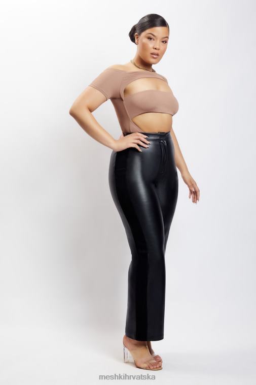 Meshki breanna izrezan bodi XH4NH1220 odjeća svijetlosmeđa