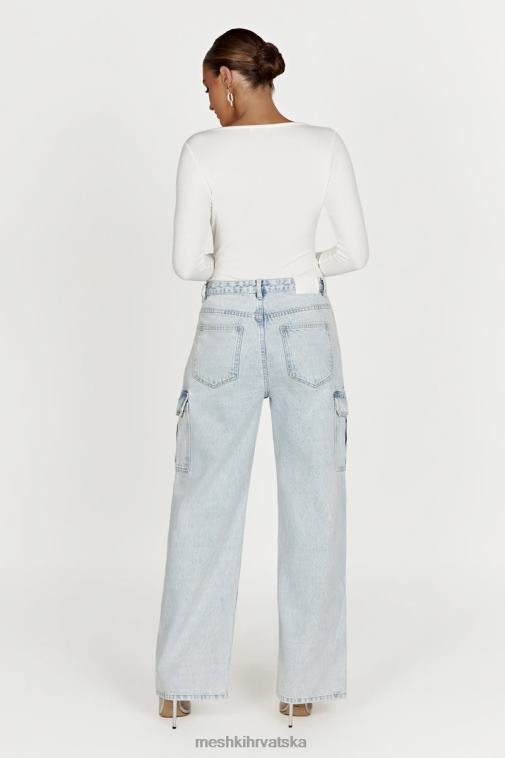 Meshki naomi bodi dugih rukava XH4NH925 odjeća bijela