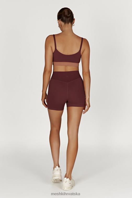 Meshki nickie dvobojna sportska majica XH4NH1064 odjeća mahagonij/tan