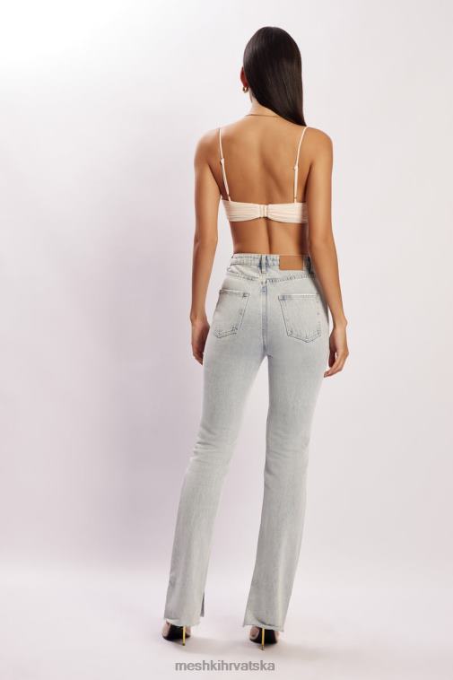 Meshki tessa mrežasta majica s nabranim šalicama XH4NH1207 odjeća krema