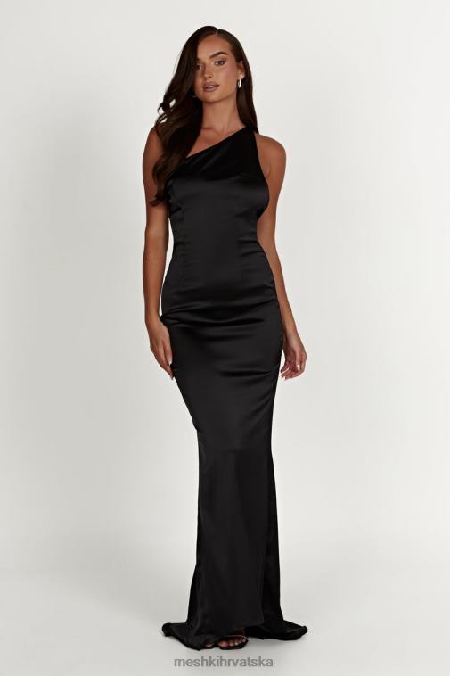 Meshki harper haljina na jedno rame XH4NH232 odjeća crno