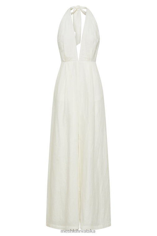 Meshki blanca laneni kombinezon s halterima XH4NH1231 odjeća bijela