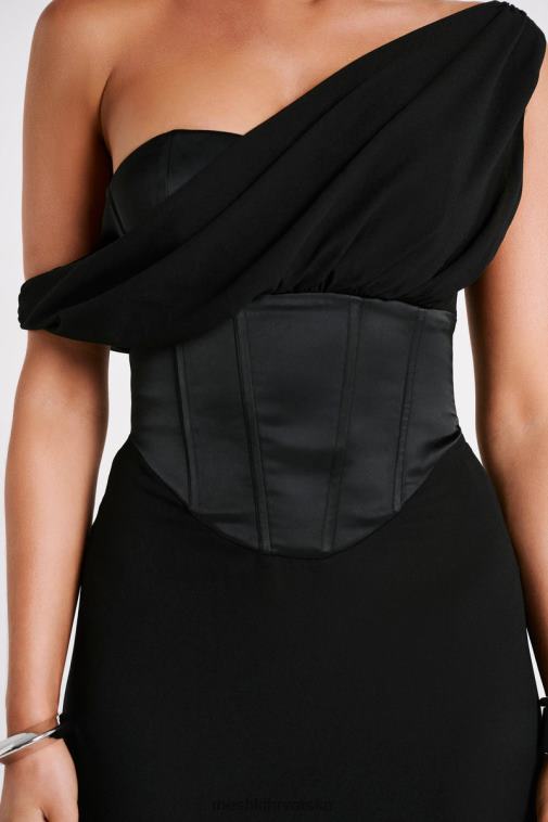 Meshki Courtney maxi haljina od šifona XH4NH80 odjeća crno