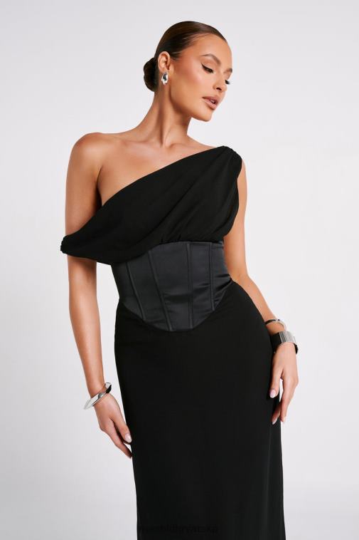 Meshki Courtney maxi haljina od šifona XH4NH80 odjeća crno